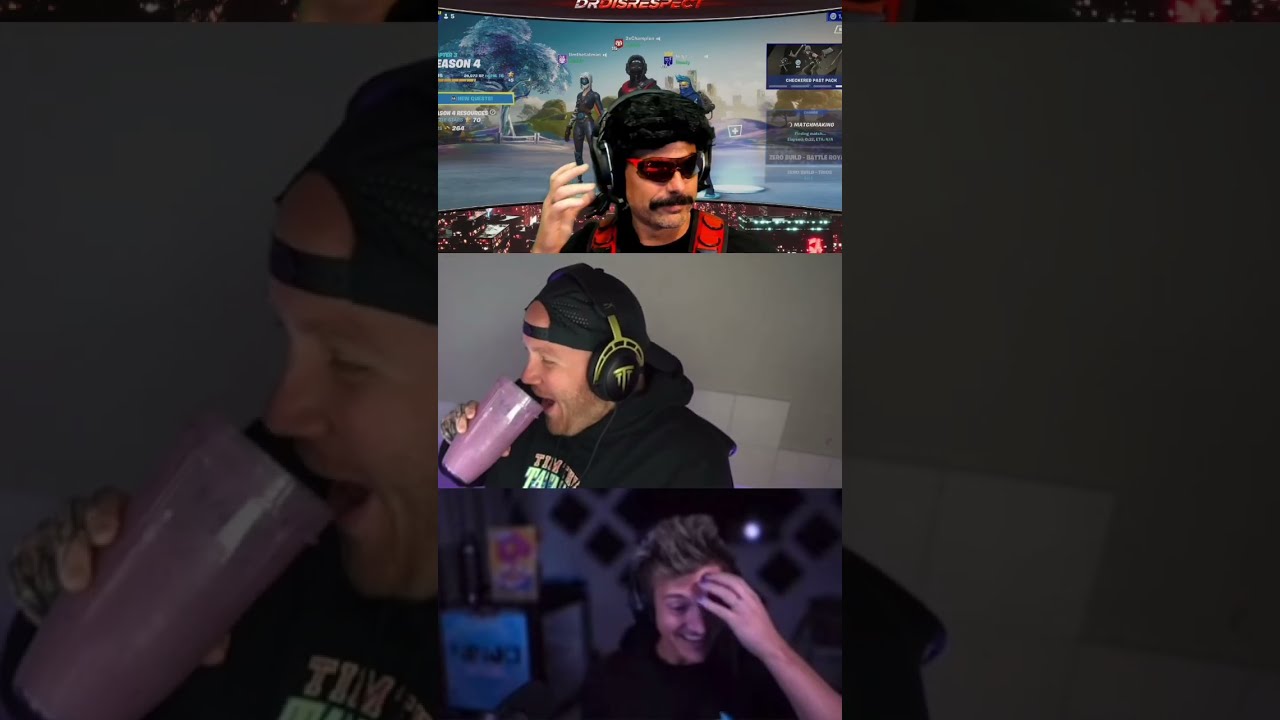 😳 NINJA, DOC, and TimthedentMan! #fortnite trio wins all day! #drdisrespect #shorts LIVE!