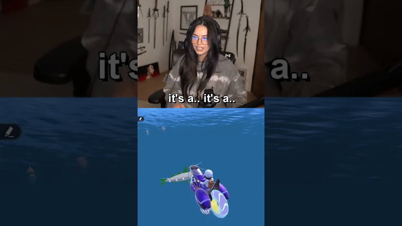 Valkyrae catches her first SHINY in Pokémon Violet