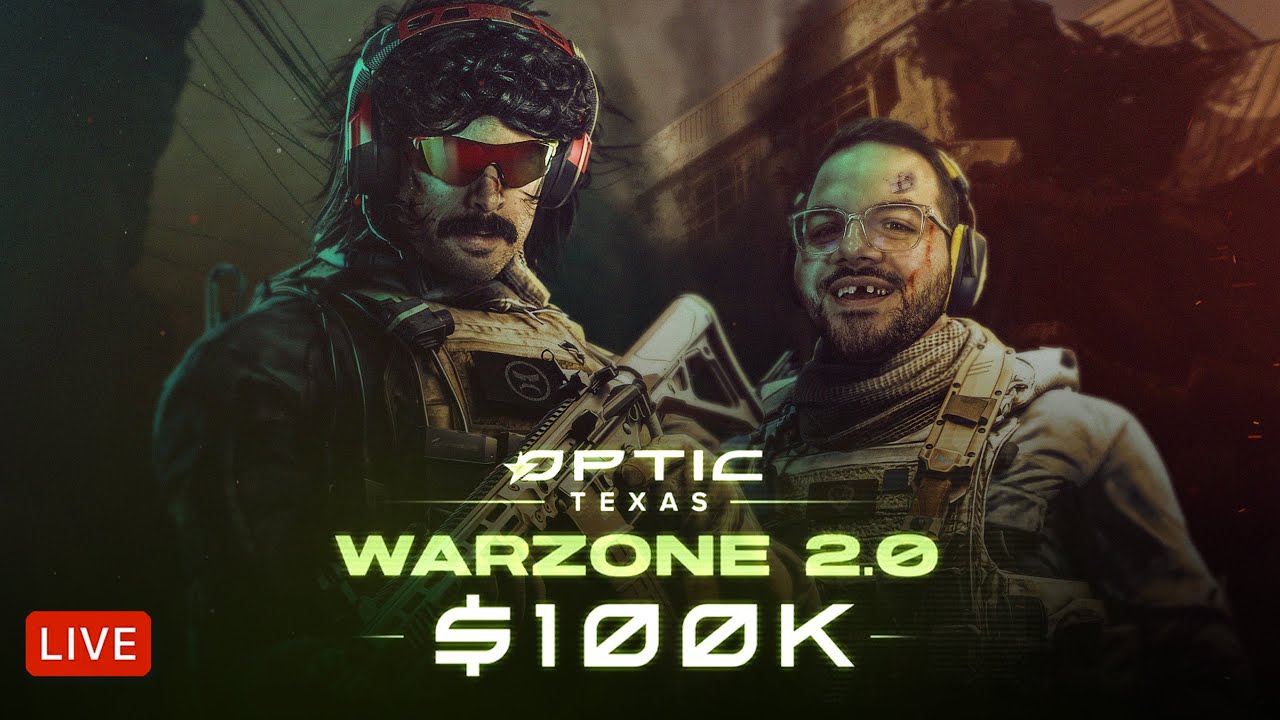 🔴LIVE – DR DISRESPECT – WARZONE 2.0 – $100,000 TOURNAMENT
