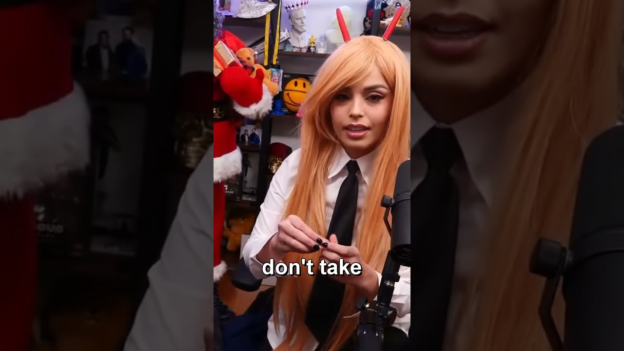 Hasanabi REACTS to Valkyrae’s cosplay of Power from Chainsaw Man