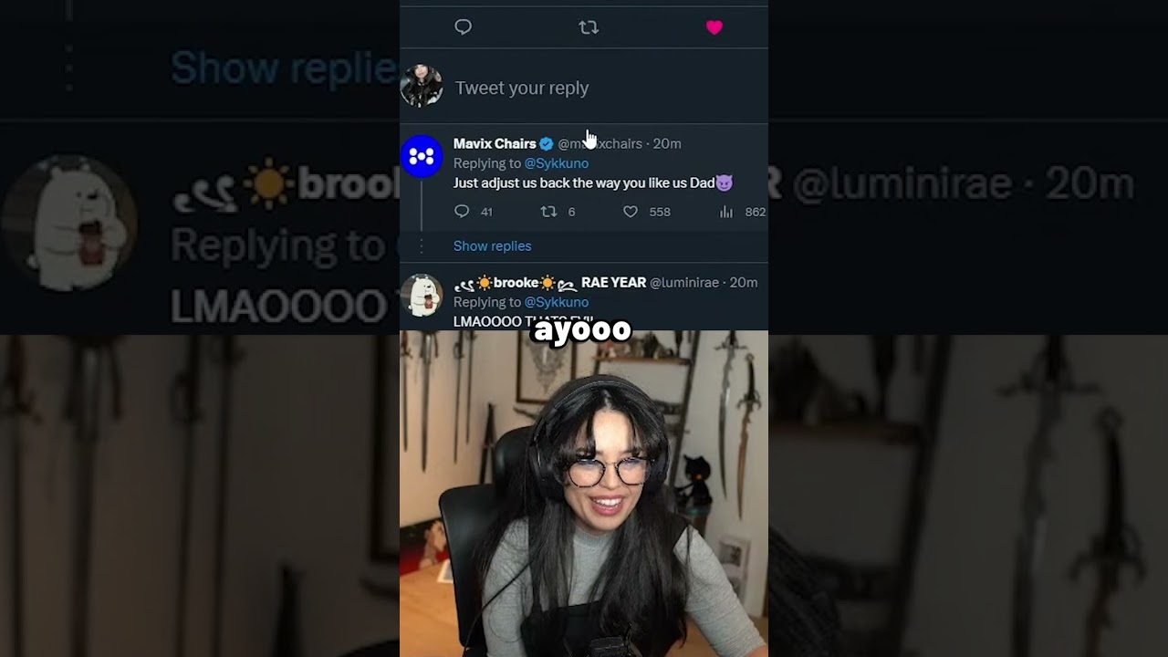 Valkyrae Adjusts Sykkuno’s Gaming Chair