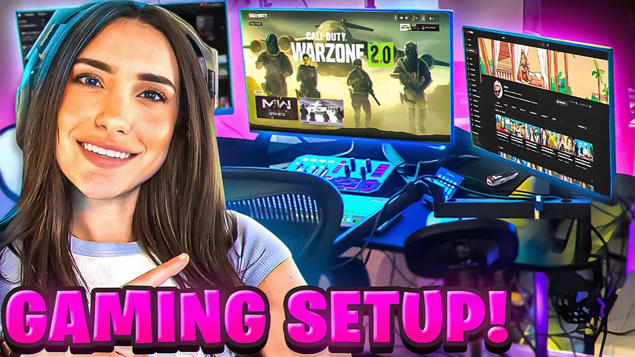 BEST PRO STREAMING SETUP for YOUTUBE & TWITCH – NADIA SETUP TOUR!