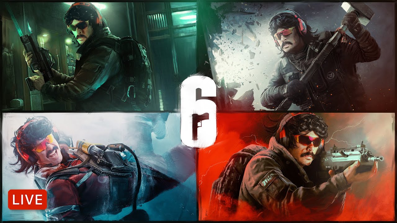 🔴LIVE – DR DISRESPECT – RAINBOW SIX SIEGE – AIM EXPERT