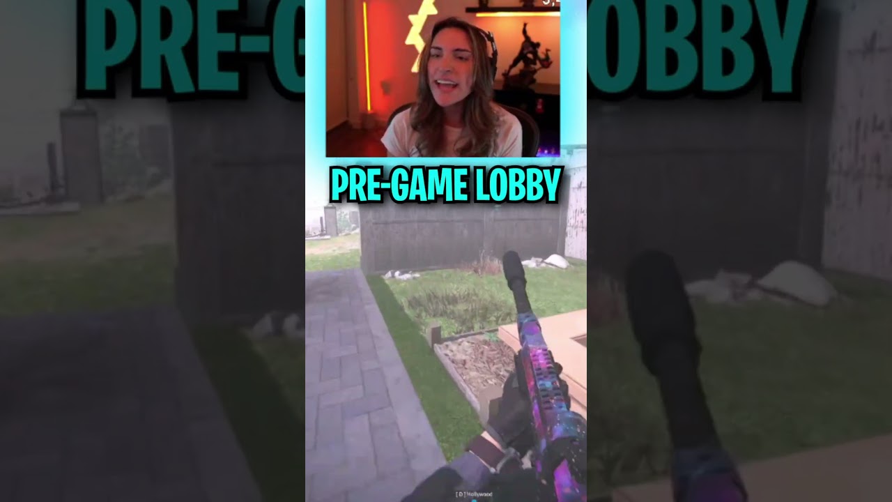 Someone Tell Her This Is The PREGAME LOBBY…