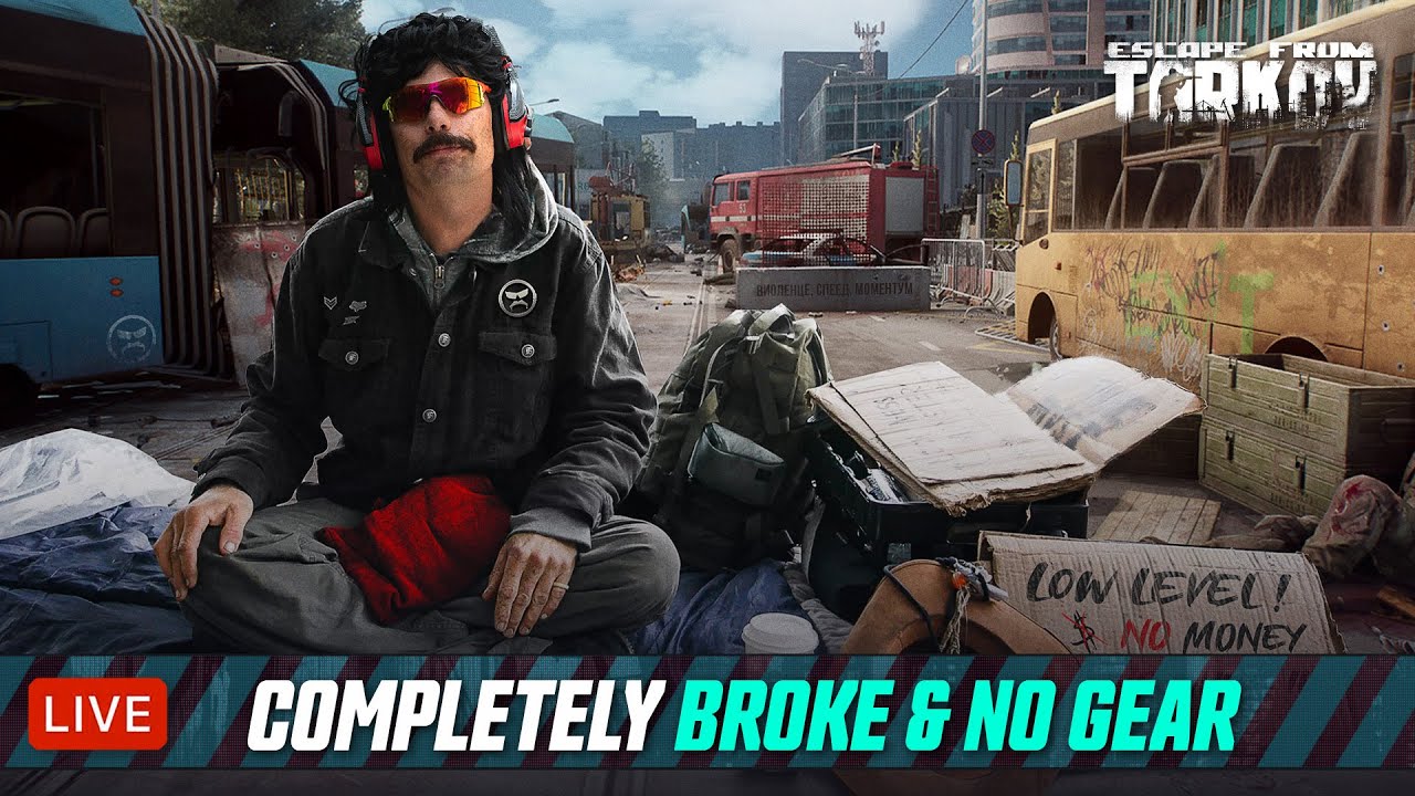 🔴LIVE – TARKOV – LEVEL 9-11 – COMPLETELY BROKE & NO GEAR