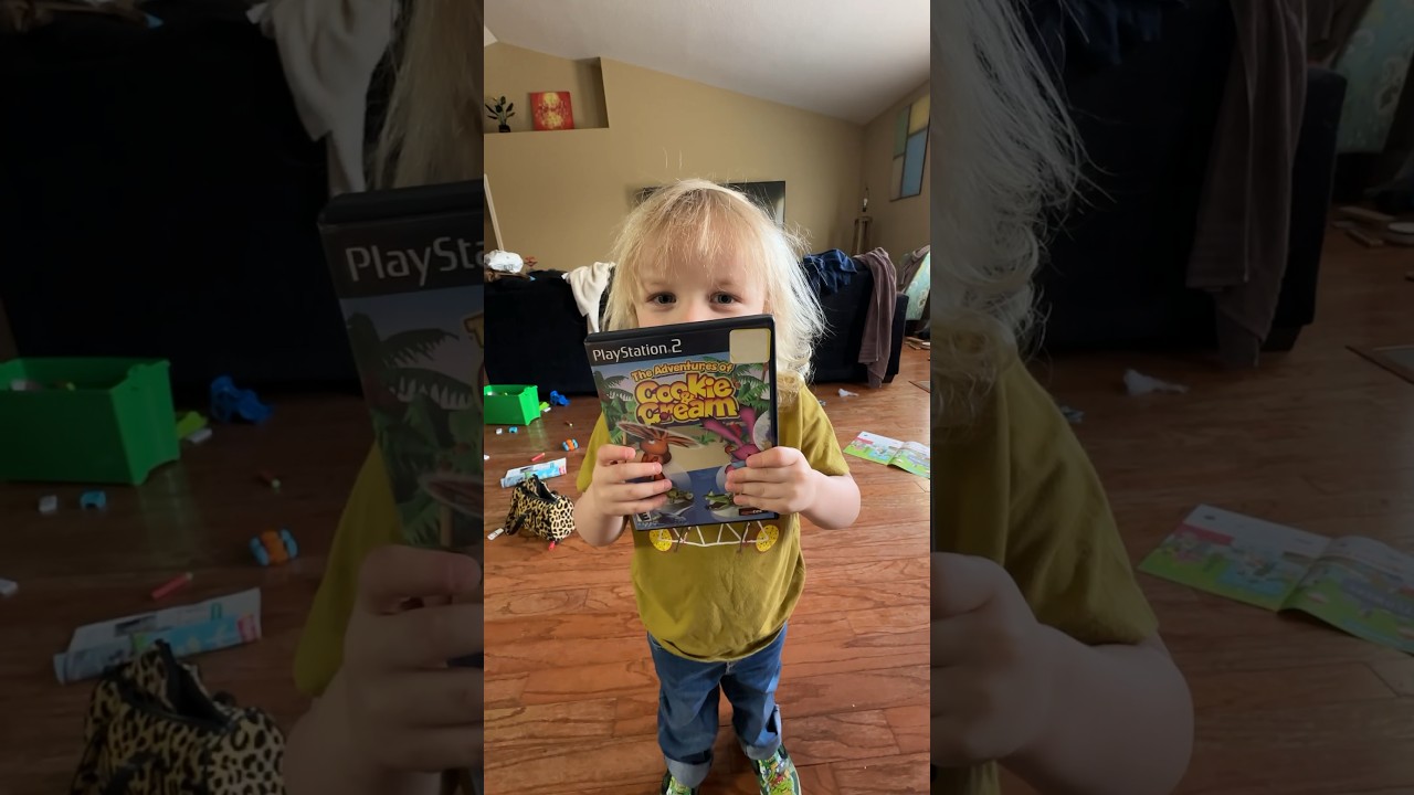A toddler picks a PS2 hidden gem! 👶 #retrogaming #playstation #toddlers