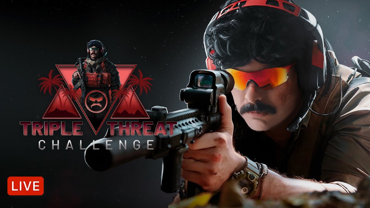 🔴LIVE – DR DISRESPECT – TRIPLE THREAT CHALLENGE – RIVALS, PUBG, WARZONE