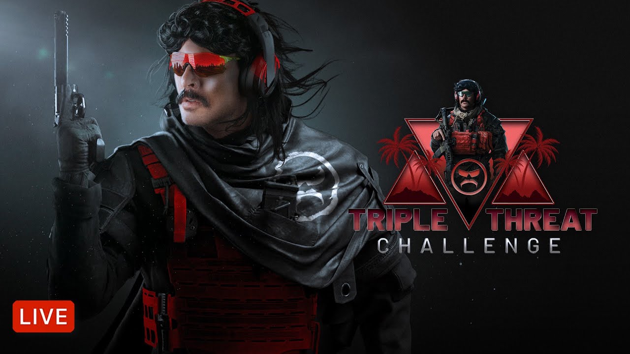 🔴LIVE – DR DISRESPECT – TRIPLE THREAT CHALLENGE – WZ, PUBG, TARKOV