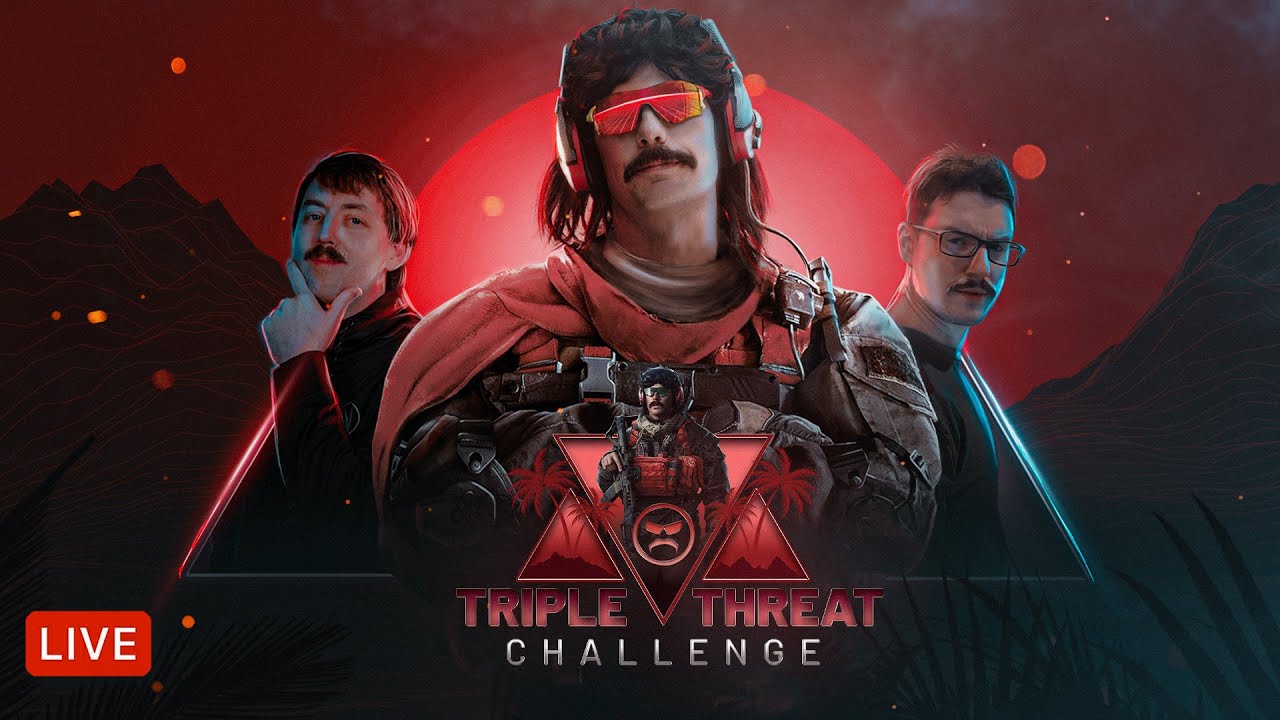 🔴LIVE – DR DISRESPECT – WARZONE – IMPOSSIBLE TRIPLE THREAT CHALLENGE