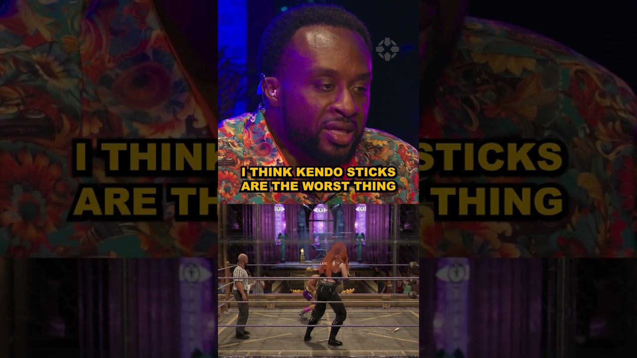 Big E would rather get hit with a chair than kendo sticks. Presented by @WWEGames