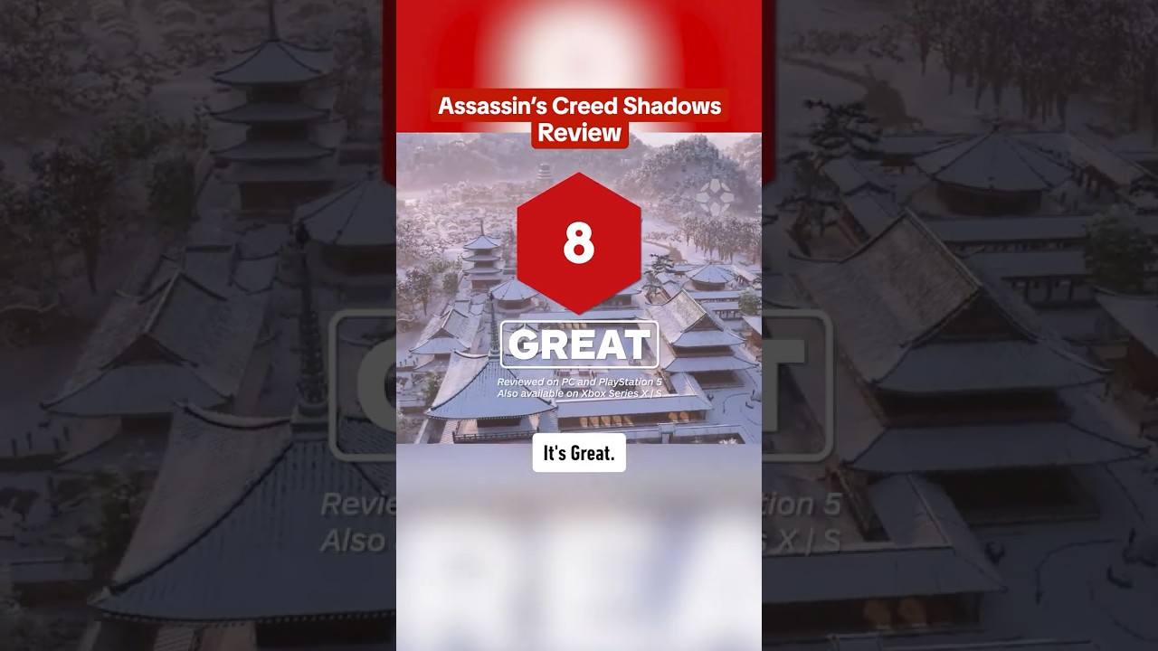 Assassin’s Creed Shadows is GREAT! It’s an 8 out of 10 on IGN! #ign #review #assassinscreed #shadows