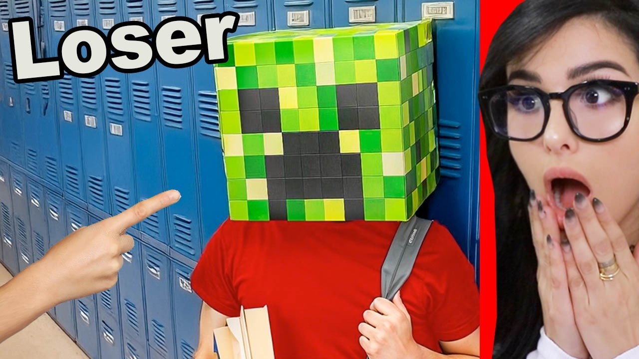 Student Wears MINECRAFT Mask to HIDE Face