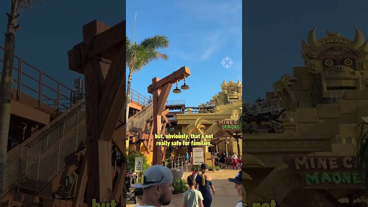 Mine-Cart Madness in Donkey Kong Country at Epic Universe has broken tracks (but they are SAFE) #ign
