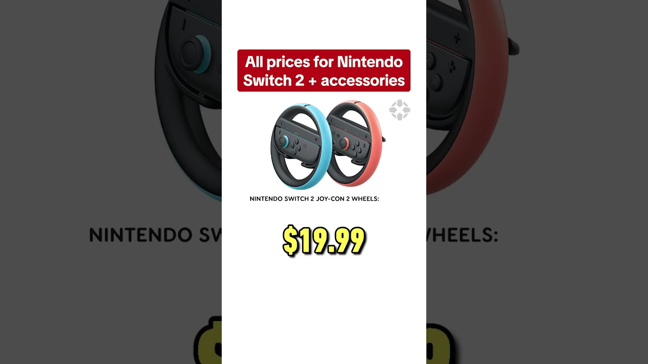 How much everything costs for the Nintendo Switch 2
