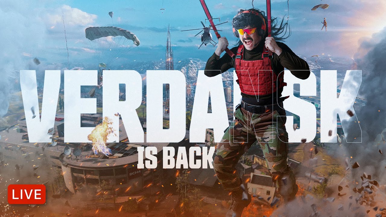 🔴LIVE – DR DISRESPECT – WARZONE – OG VERDANSK