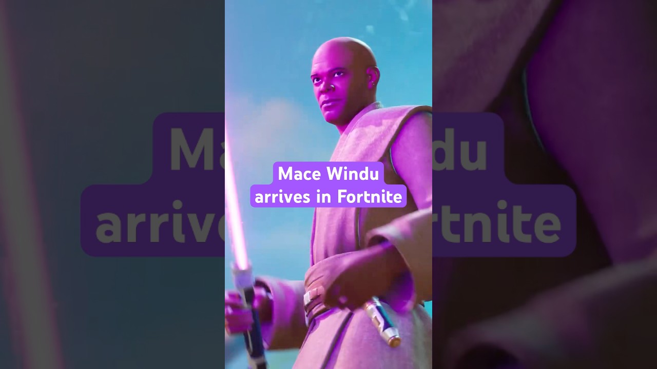 Samuel L. Jackson now has TWO skins in Fortnite! #fortnite #macewindu #starwars #trailer #nickfury