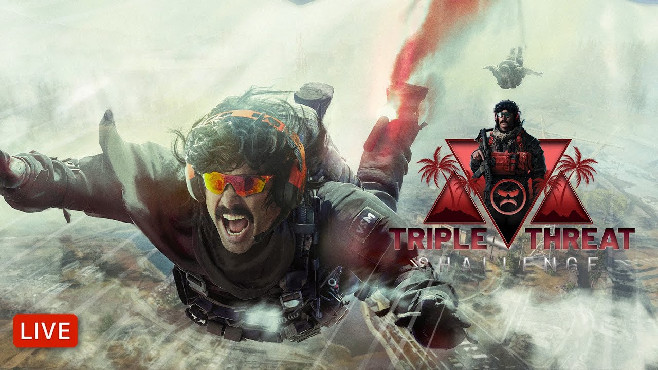 🔴LIVE – DR DISRESPECT – WARZONE – 3 SOLO WINS CHALLENGE