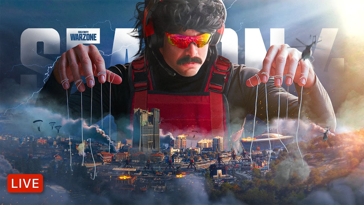🔴LIVE – DR DISRESPECT – WARZONE – NEW SEASON 4!