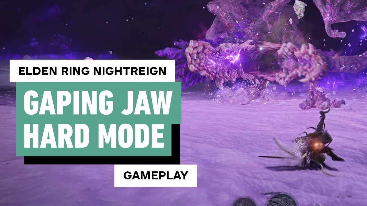Elden Ring Nightrein: Gaping Jaw Hard Mode Gameplay (Everdark Sovereign)