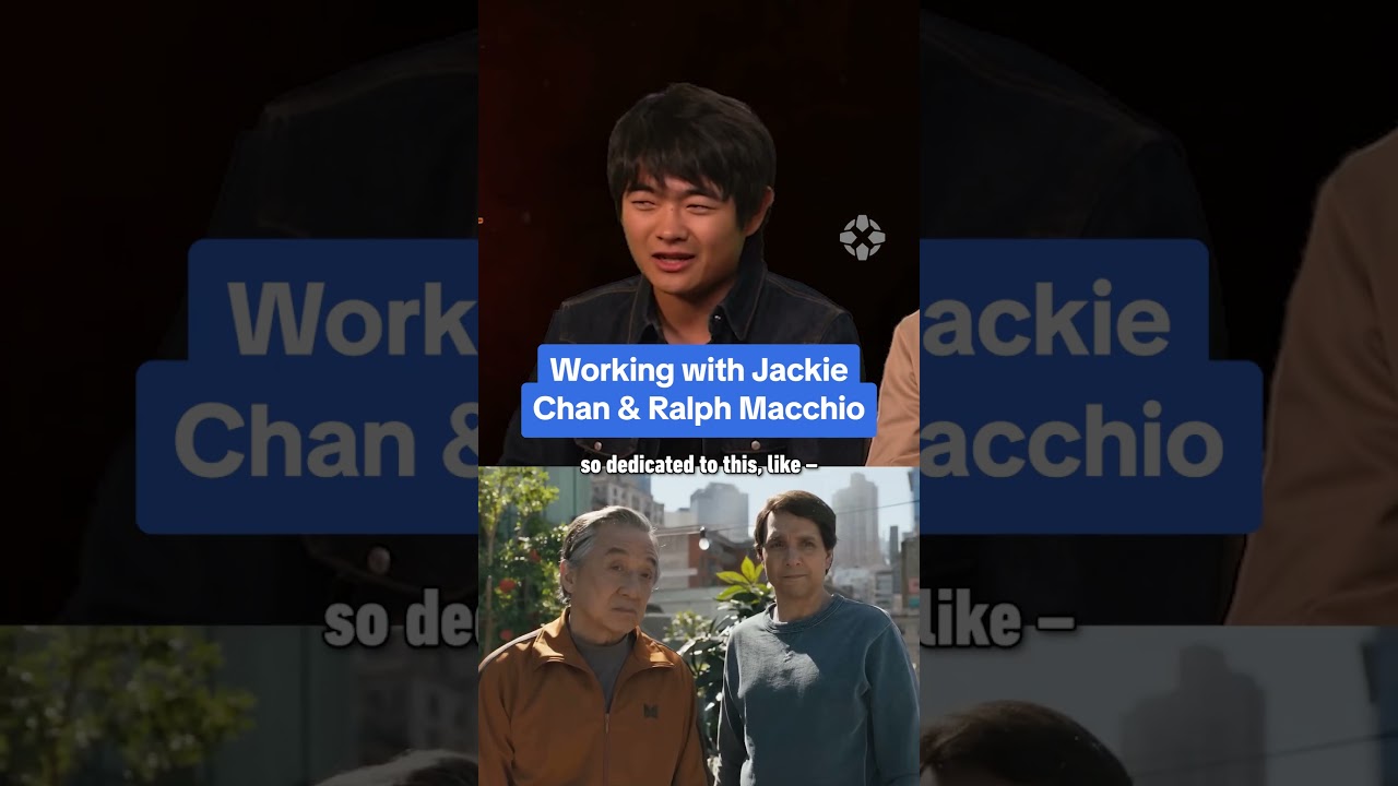 They’re right behind me, aren’t they? #karatekidlegends #benwang #jackiechan #ralphmacchio #movie