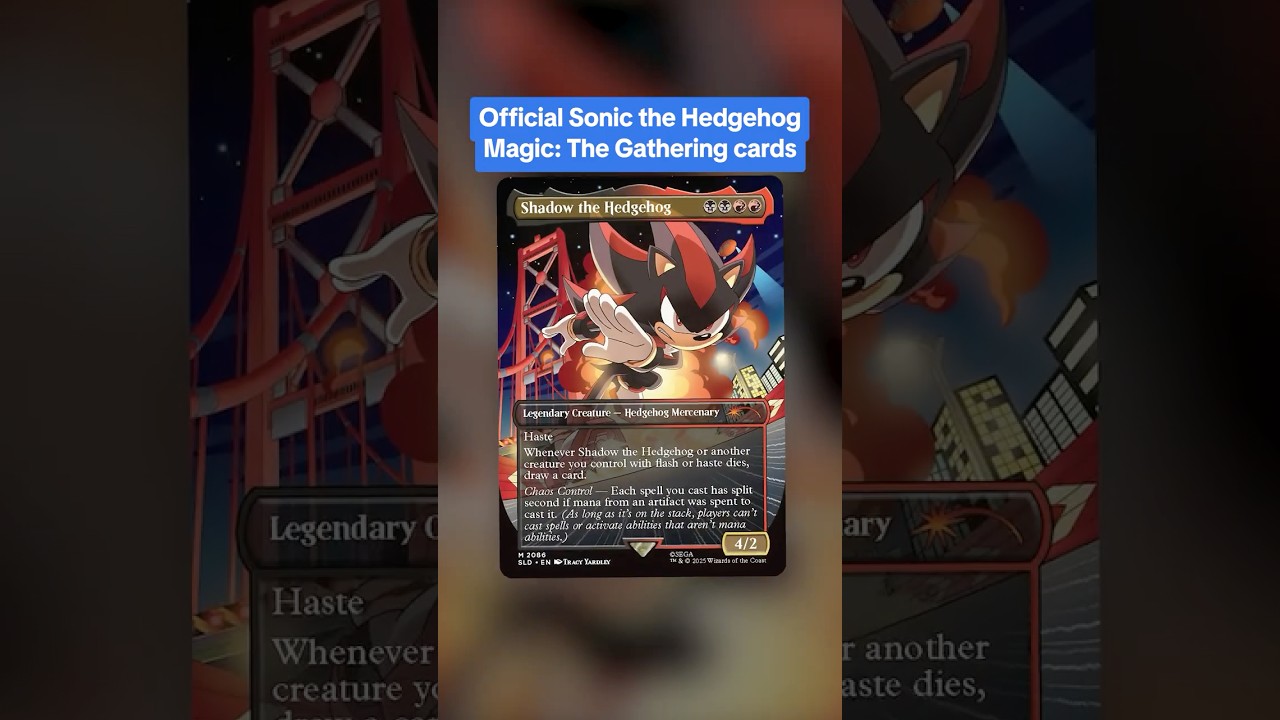 Shadow the Hedgehog on Radical Highway?! Magic: The Gathering x Sonic collab is here! #mtg #sonic
