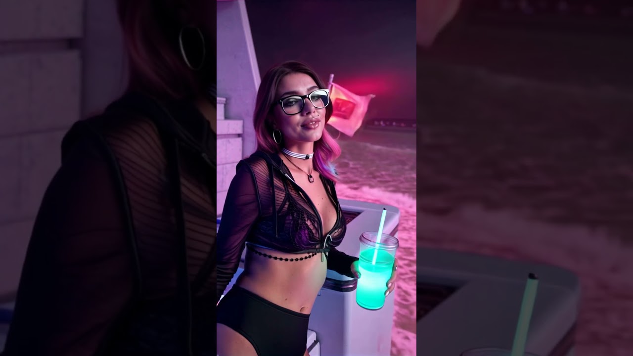 Zeli Beach Rave 001 – #party #girl #model #fashion #influencer #crush #waifu #beach #beautiful #ai