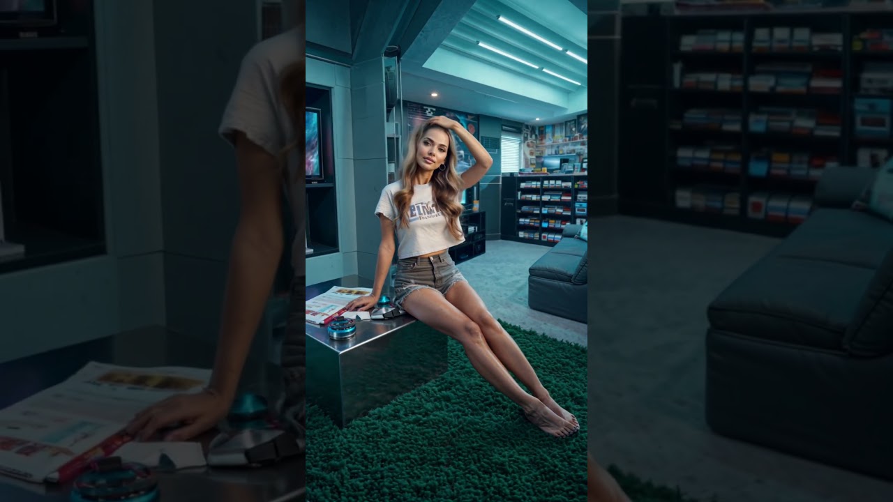 Game Room 006 – #model #worldbuilding #character #ai #gamer #girl #beauty #influencer #waifu #pretty