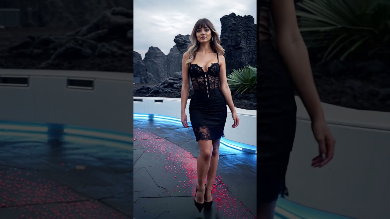 Black Lace 002 – #aimodel #model #babe #dress #lace #model #influencer #ai #waifu #beauty #fashion