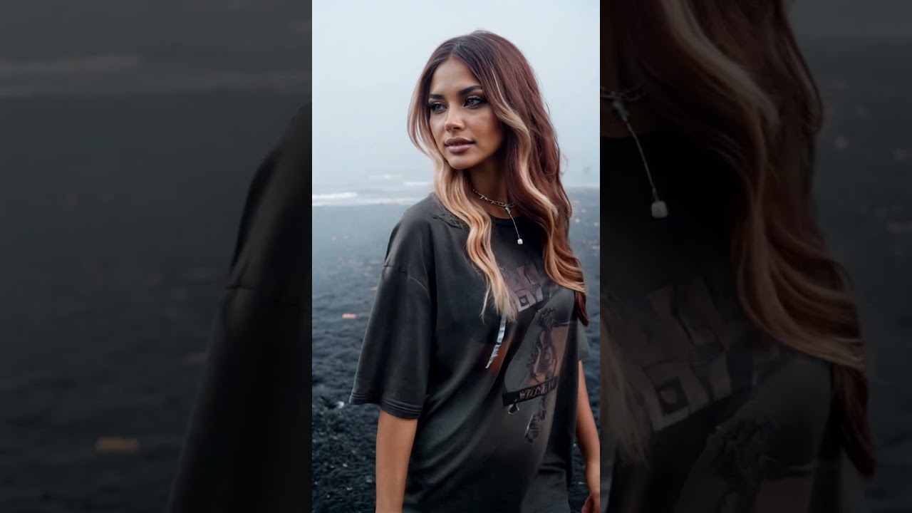 Kharissa Beach Day 005 – #aimodel #beauty #heavymetalfans #ai #virtualmodel #waifu