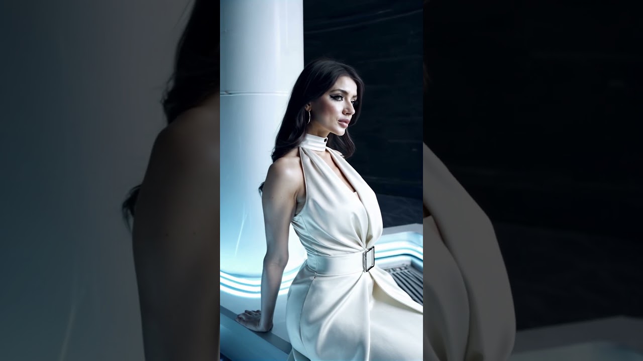 Zeli White Gown 003 – #fashion #beautiful #model #dress #gown #luxury #crush #waifu #pretty #ai #hot