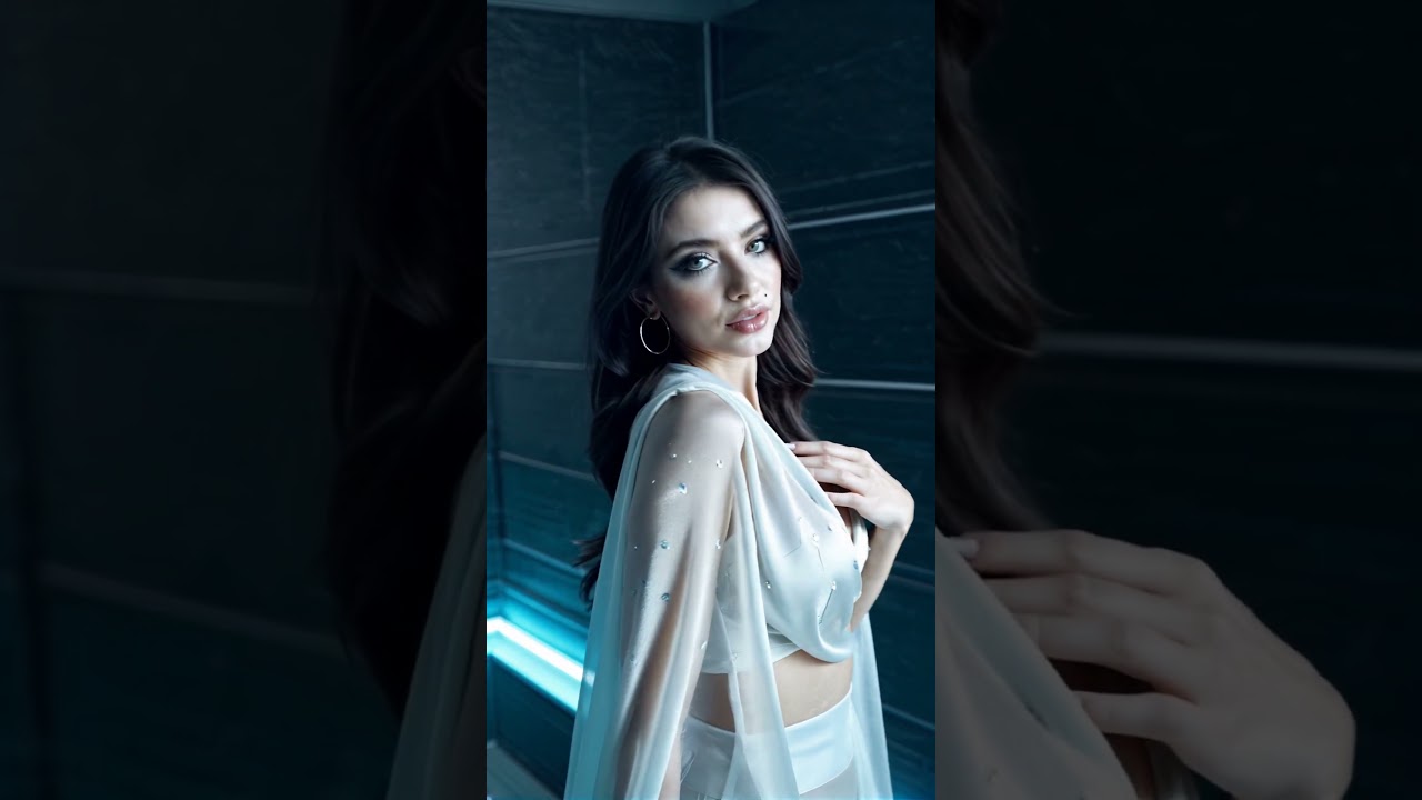 Zeli White Gown 006 – #fashion #beautiful #model #dress #gown #luxury #crush #waifu #pretty #ai #hot