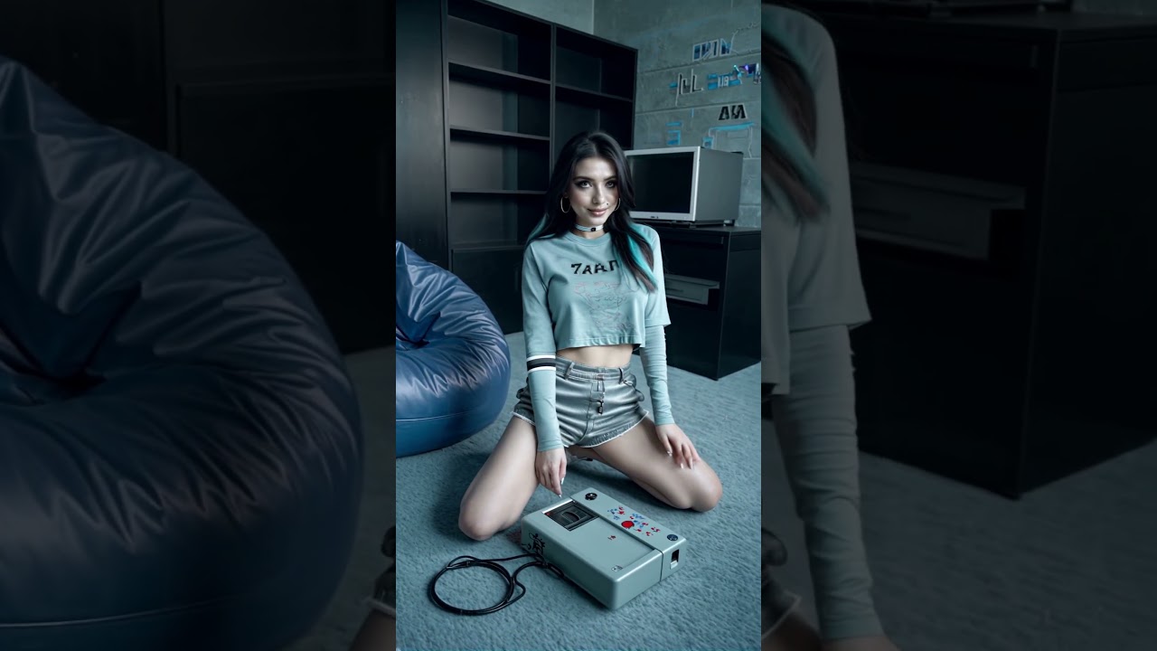 Zeli Grey 002 #model #influencer #fashion #beauty #beautiful #girl #ai #crush #waifu #retro #gamer