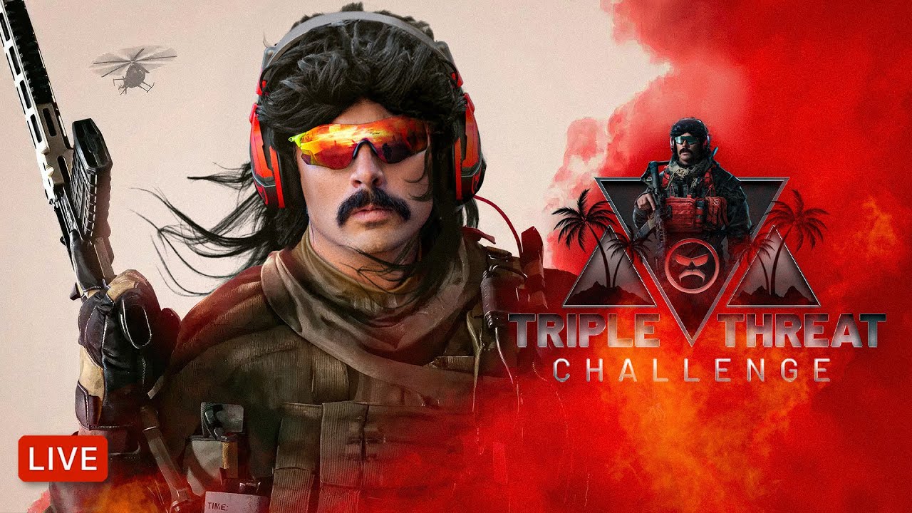 🔴LIVE – DR DISRESPECT – TRIPLE THREAT CHALLENGE – WZ, PUBG, TARKOV