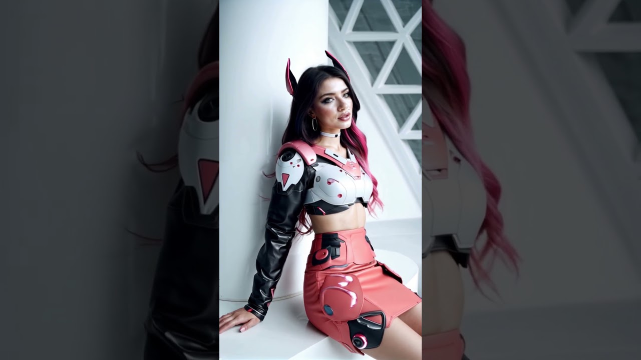 Zeli Pink Armor 002 #model #influencer #fashion #beautiful #girl #ai #crush #waifu #scifi #cyberpunk