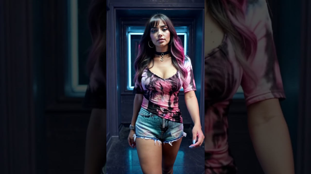 Kharissa Tie-Dye 005 #model #influencer #fashion #beauty #beautiful #girl #ai #crush #waifu #shorts