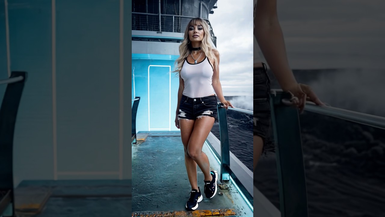 Observation Deck 009 – #model #influencer #waifu #girl #crush #fashion #shorts #beautiful #scifi #ai
