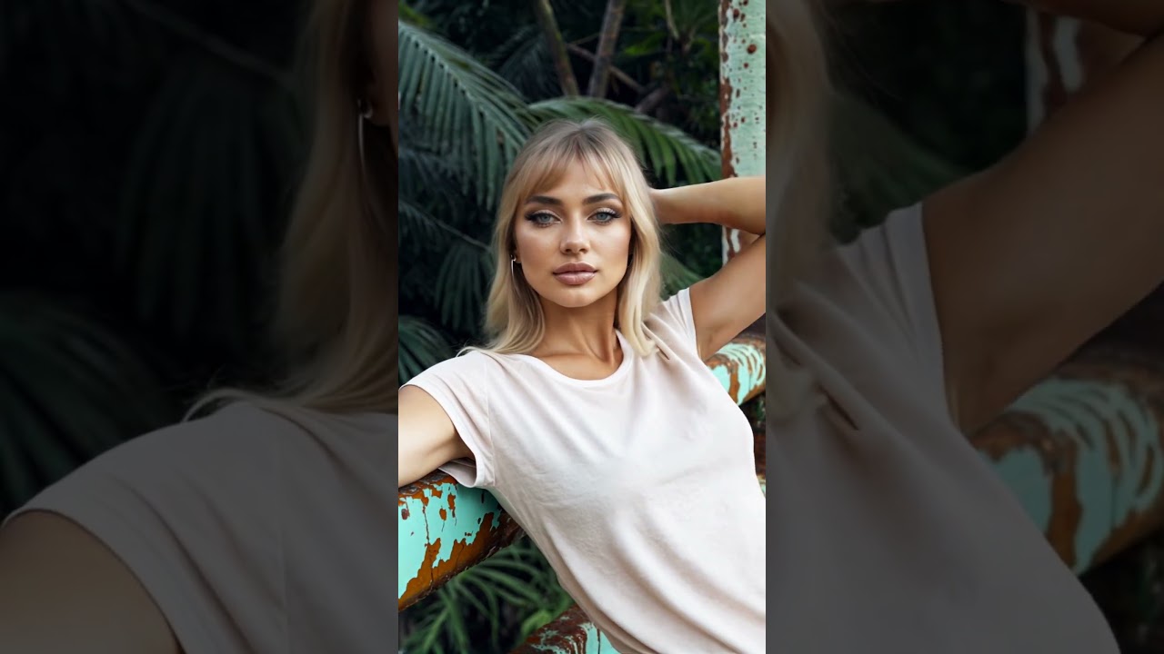 Kharissa Tee 001 #fashion #model #crush #waifu #blonde #girl #beauty #beautiful #pretty #shorts #ai