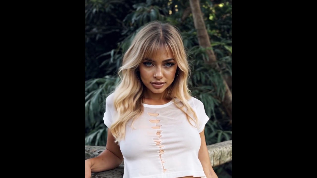 Kharissa Tee 005 #fashion #model #crush #waifu #blonde #girl #beauty #beautiful #pretty #shorts #ai