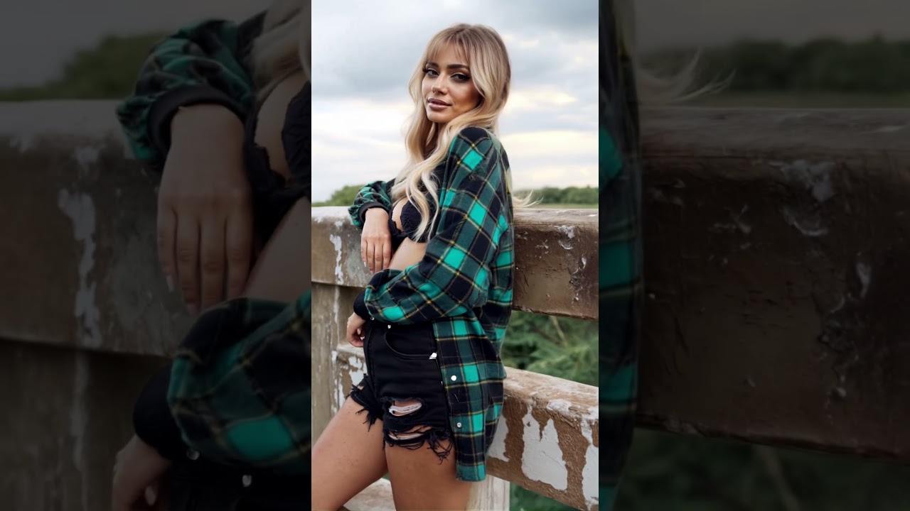 Kharissa Flannel 002 – #fashion #model #crush #waifu #blonde #girl #beauty #beautiful #portrait #ai