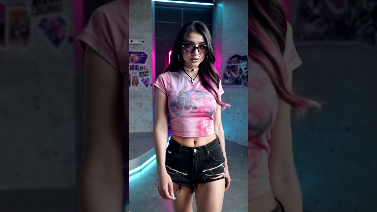 Zeli Tie-Dye 002 #model #influencer #fashion #beauty #beautiful #girl #ai #crush #waifu #fyp #shorts