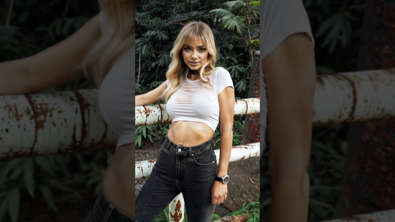 Kharissa Tee 006 #fashion #model #crush #waifu #blonde #girl #beauty #beautiful #pretty #shorts #ai