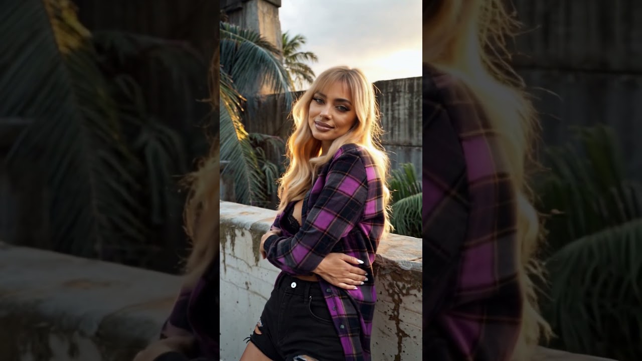 Kharissa Flannel 003 – #fashion #model #crush #waifu #blonde #girl #beauty #beautiful #portrait #ai