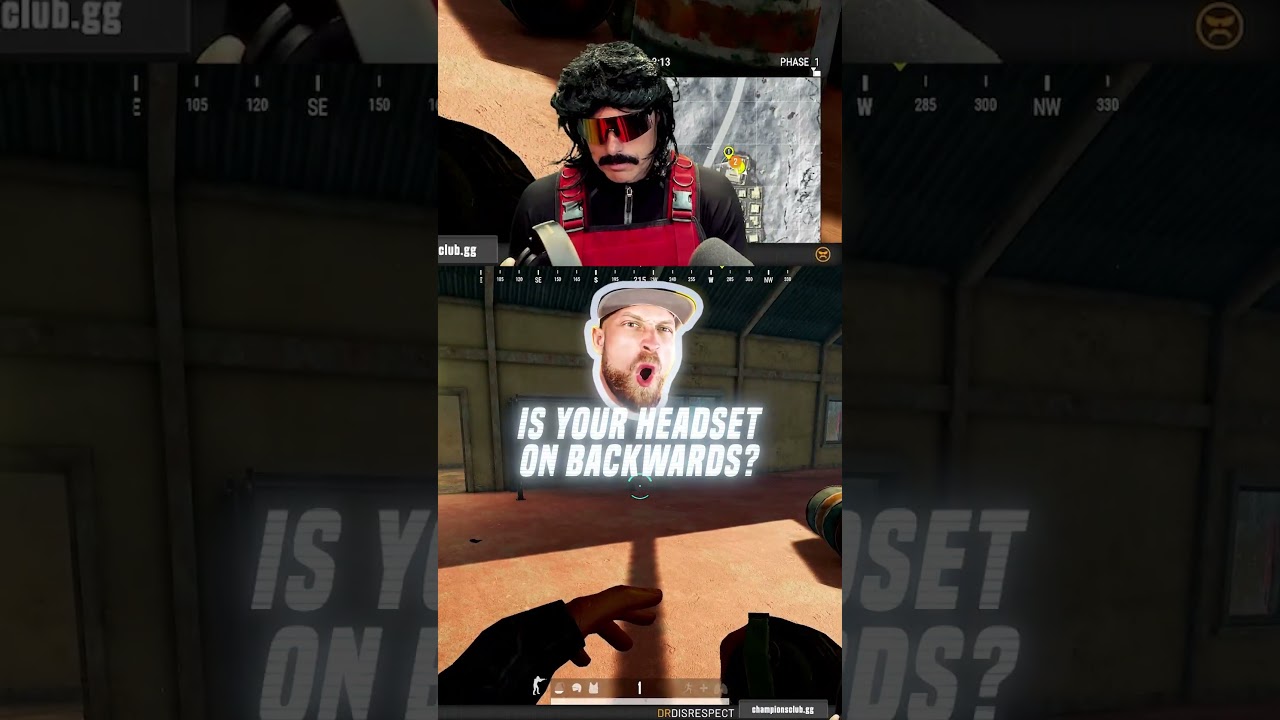 My HEADSET was on BACKWARDS… #shorts