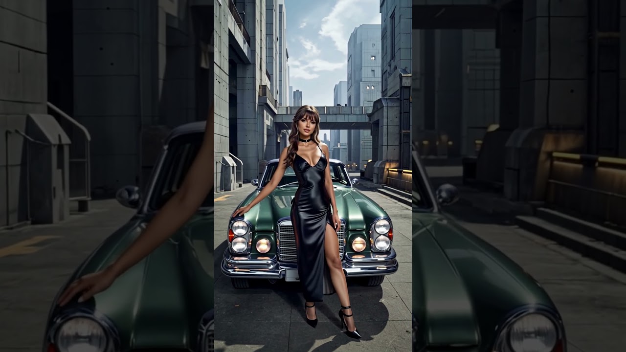 Car Collection 006 – #fashion #beauty #beautiful #model #crush #ai #waifu #dress #car #cute #girl