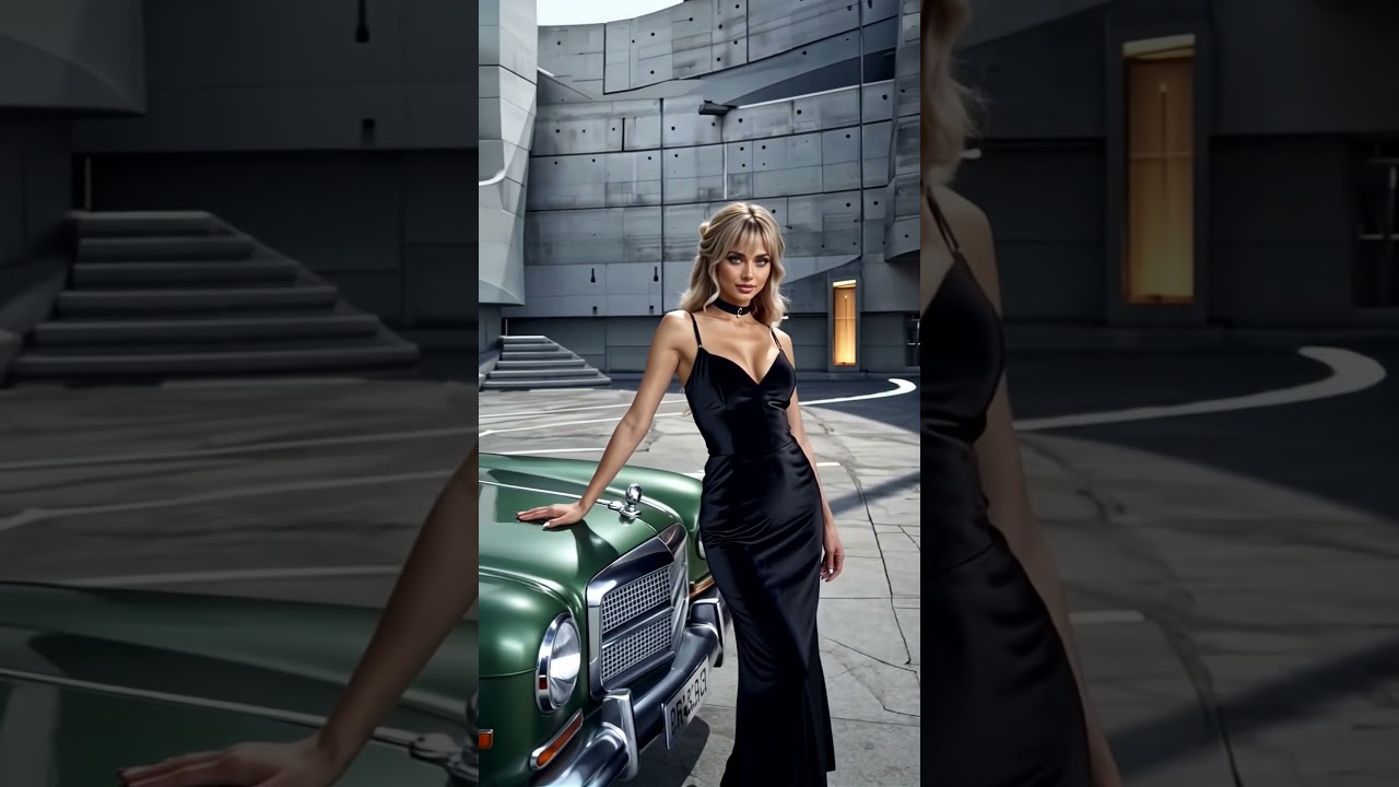 Car Collection 007 – #fashion #model #blonde #ai #waifu #car #cute #girl #beauty #beautiful #dress