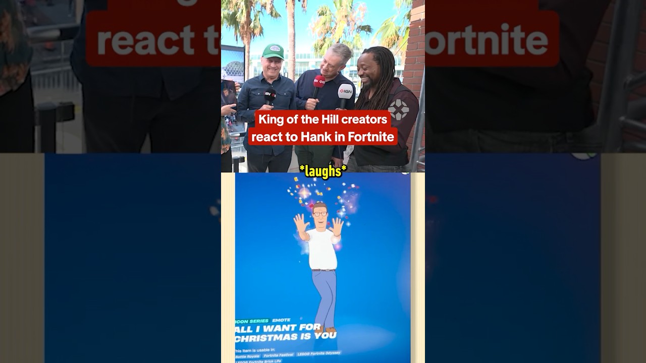 Hank Hill voice actor Mike Judge reacts to Hank dancing in Fortnite. #sdcc #fortnite #ign #gaming