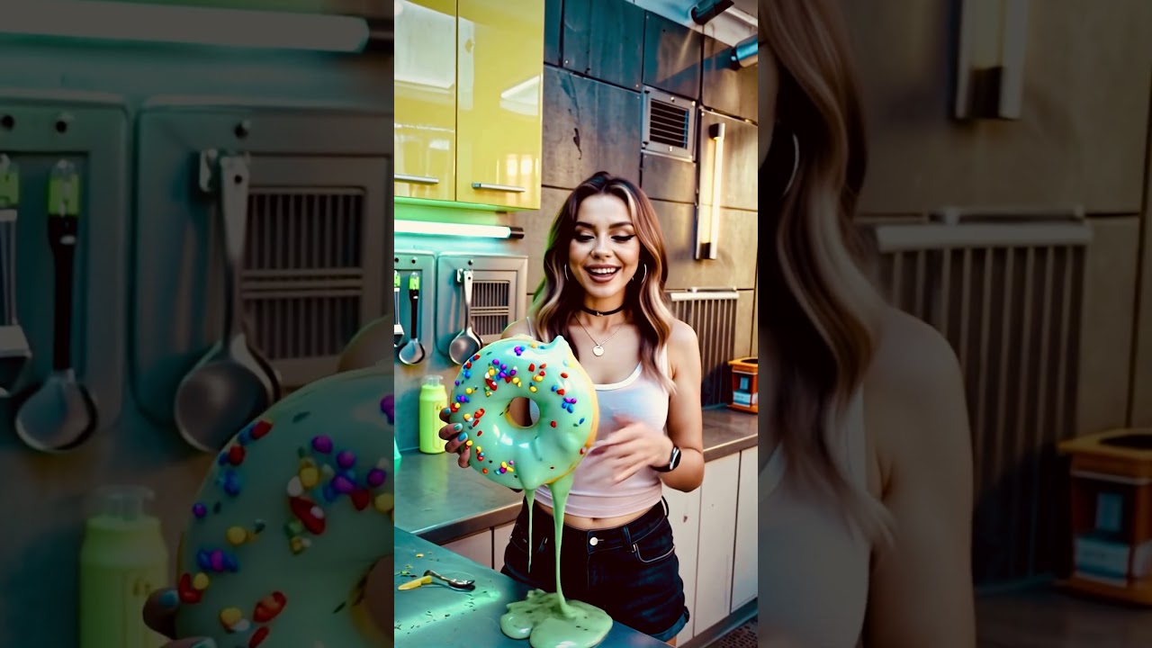 Candy Donut 001A – #model #pretty #fashion #beauty #beautiful #girl #ai #crush #waifu #blonde #weird