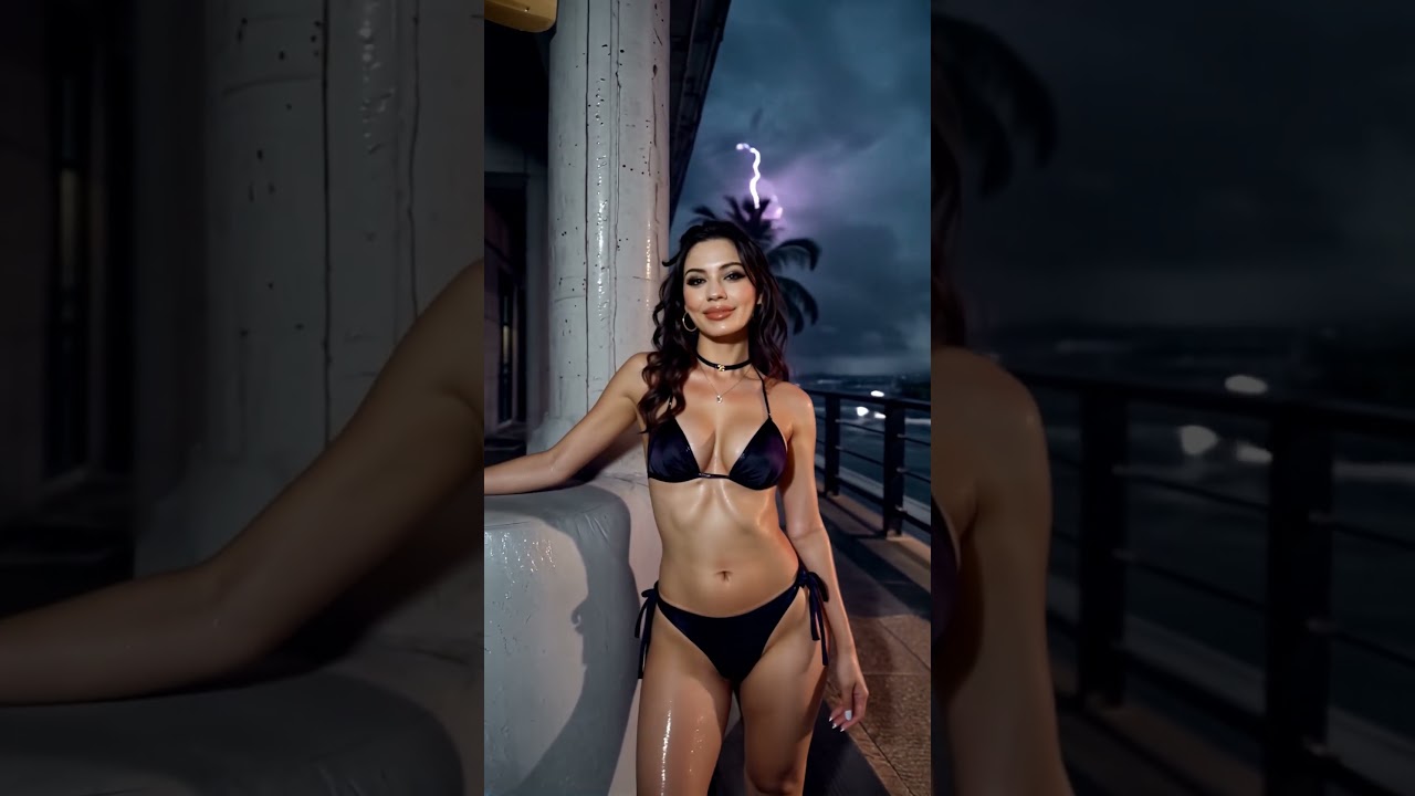 Ocean Storm 001 – #model #pretty #fashion #beauty #beautiful #girl #ai #crush #waifu #bikini #glam