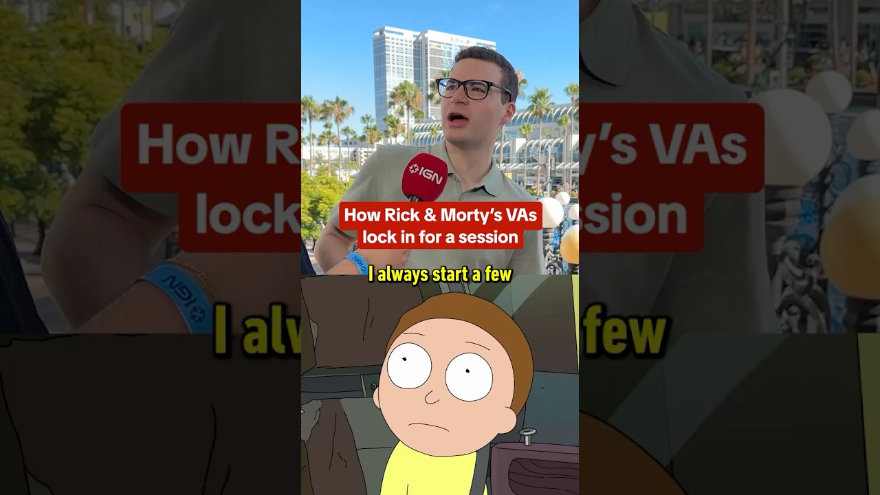 Rick and Morty’s Ian Cardoni & Harry Belden reveal their lines to get into character! #ign #sdcc
