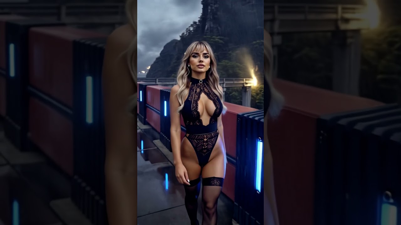 Conduit Walkway 001 – #model #fashion #beauty #beautiful #girl #waifu #crush #pretty #ai #lace #fyp